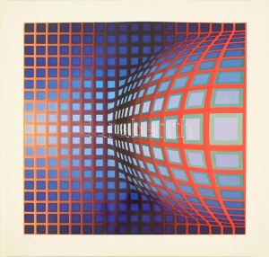 Vasarely Victor (1908-1997): KEZDI-VEGA. Heliogravűr, papír. Neuchatel, Éditions du Griffon kiadása...