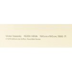 Vasarely Victor (1908-1997): KEZDI-VEGA. Heliogravűr, papír. Neuchatel, Éditions du Griffon kiadása...
