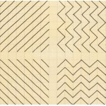 Lantos Ferenc (1929-2014): Geometrikus kompozíció, 1970-es évek. Tus, papír. Hátoldalán hagyatéki pecséttel. 18,5x18...