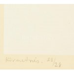 Fajó János (1937-2018): Körmetszés, 1976. Szitanyomat, papír, jelzett, számozott (28/28). 66,5×49,5 cm...
