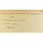 Ottó László (1966-): Yantra-ipsum-creator (1), 2013. Akril, vászon, jelzett a hátoldalán. 75×75 cm / Acrylic on canvas...