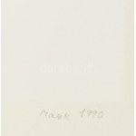 Mark (Márkus), Anna (1928-): Kompozíció, 1990. Szitanyomat, papír, jelzett, számozott (19/40). 45,5x34 cm ...