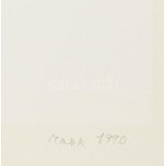 Mark (Márkus), Anna (1928-): Kompozíció, 1990. Szitanyomat, papír, jelzett, számozott (19/40). 45,5x34 cm ...