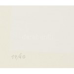 Mark (Márkus), Anna (1928-): Kompozíció, 1990. Szitanyomat, papír, jelzett, számozott (19/40). 45,5x34 cm ...