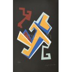 Frank Magda (1914-1997): 10 db szitanyomat, papír, mind jelzett és számozott (4/40), lapméret: 50x35 cm...