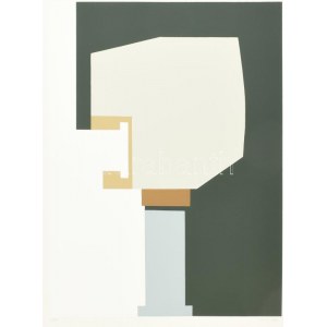 Mark (Márkus), Anna (1928-): Geometrikus kompozíció, 1990. Szitanyomat, papír, jelzett, számozott (18/40). 45,5x34 cm ...