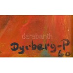 Emil Dyrberg-Petersen (1908-1973), dán festő: Hölgyek, 1960. Olaj, vászon. Jelezve jobbra lent...