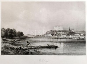 Alt Rudolf: Album malerischer Donau-Ansichten. acélmetszetei, 25 db. Triest, [1856], Literarisch...