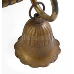 Nagyméretű csillár. Elegáns bronz csillár, 6 tölcsér alakú égővel...