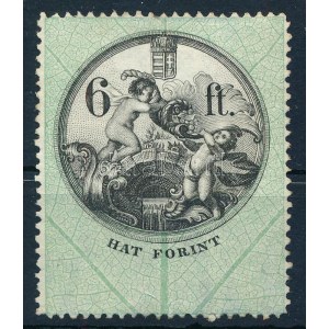 1868 6Ft okmánybélyeg