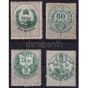1891 4 db okmánybélyeg 11 1/2 fogazással