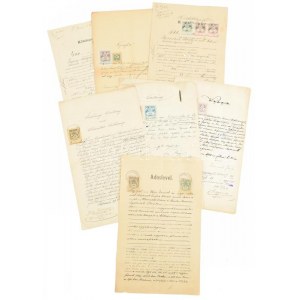 1898 7 klf okmány klf tarifák szerinti illetékelésekkel, benne magas is ...