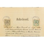 1898 7 klf okmány klf tarifák szerinti illetékelésekkel, benne magas is ...