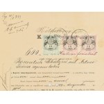 1898 7 klf okmány klf tarifák szerinti illetékelésekkel, benne magas is ...