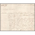 1853 Deák Ferenc (1803-1876) államférfi, miniszter autográf levele Kehidai birtokáról Bécsbe. A címzett Kis(s...