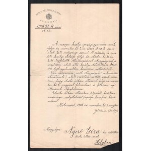cca 1880-1920 dr. Nyírő Gyula (1895-1966) orvos, elme-ideggyógyász, egyetemi tanár...