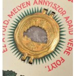 cca 1920-1930 Nemzeti Ereklye, Ércbulla, irredenta emléktárgy Nagy...