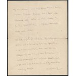 1932 Móra Ferenc (1879-1934) író autográf levele Bokor Dezsőnek (1894-1963) a Vajna és Bokor kiadó vezetőjének...