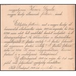 19008 Kossuth Ferenc kereskedelemügyi miniszter autográf aláírása kinevezésen