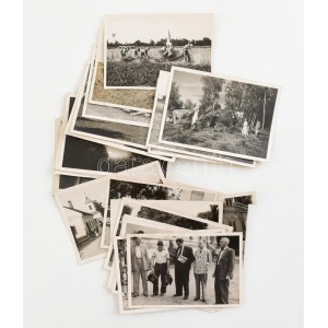 1948 Magyarszecsőd, egy kirándulás képei, 32 db fotó, közte 4 db sérült, 6×9 cm