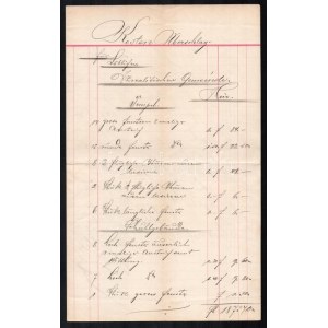 1896 Pécs, a pécsi zsinagóga felújításának költségvetése, német nyelven, 3 kézzel írt oldalon...