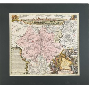 Recens et accurata designatio Episcopatus Paderbornensis... Seutter, George Matthaeus (1678 - 1757), cca 1740...