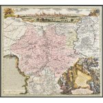 Recens et accurata designatio Episcopatus Paderbornensis... Seutter, George Matthaeus (1678 - 1757), cca 1740...