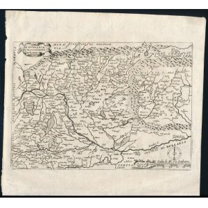 1597 Valle, Bernardin: Di Hvungaria et Transilvania Tauola nouissima. Magyarország és Erdély térképe . Metsz...