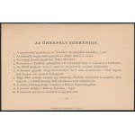 1882 Bp., Meghívó a Petőfi-szobor leleplezési ünnepélyére