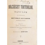 [Tóth Ferenc (1818-1909)] Thót Ferenc: Bölcsészet történelme. Tanulók egyszersmind művelt olvasók használatára. I-II...