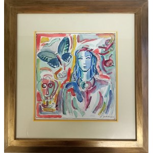 Z. Jaworska, Woman with a butterfly