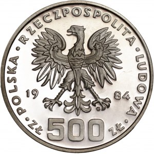500 zloty 1984 - Environmental Protection - Swan