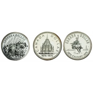 CANADA - $1 (1964-1983) - Elizabeth II - set of 10 coins.