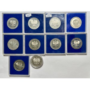 100 zloty (1973-1979) - a set of 10 MONETS.