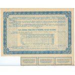 Bond of the 3rd series of the premium dollar loan for $5 1931 - 4 pieces numbered in order.