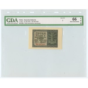 1 zlatý 1941 - série BD - GDA 66 EPQ