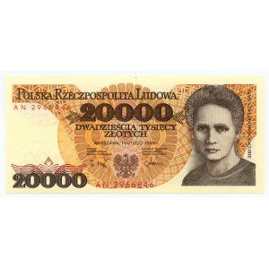 20 000 zlotých 1989 - séria AN