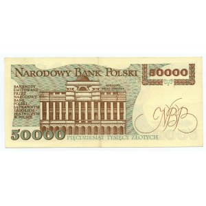 50.000 złotych 1989 - seria F