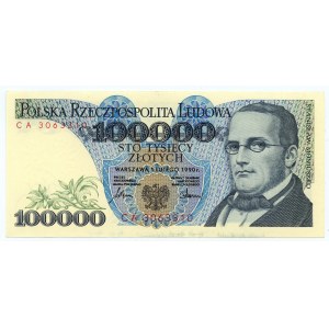 100 000 zlotých 1990 - séria CA