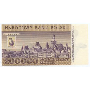 200.000 złotych 1989 - seria L
