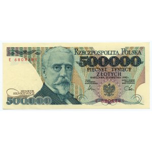 500.000 złotych 1990 - seria E