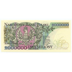 2.000.000 Zloty 1992 - Serie A - mit Verfassungsfehler...y