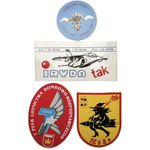 Stickers of airborne units of the Polish Army - set of 4 pieces