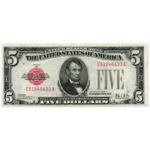 USA - 5 dolarów 1928 A - seria C