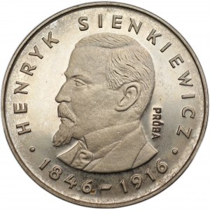 100 złotych 1977 - Henryk Sienkiewicz - PRÓBA Ag 625