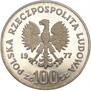 100 złotych 1977 - Henryk Sienkiewicz - PRÓBA Ag 625