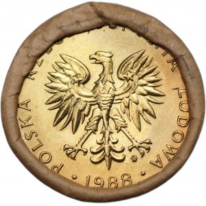 5 zlatých 1988 - Bankovní svitek 50 mincí