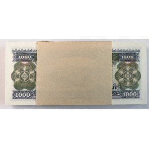 LAOS - 1 000 kip 2003 - Paczka bankowa