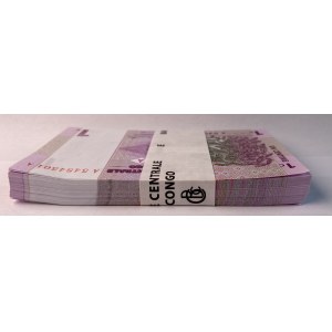 CONGO - 1 Cent 1997 - Bankpaket mit 100 Banknoten