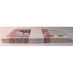 KAMBODIA - 500 Riel 2004 - Bankpaket mit 100 Banknoten